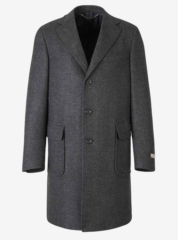 Midi Wool Coat Canali Luxury Brand Outlet