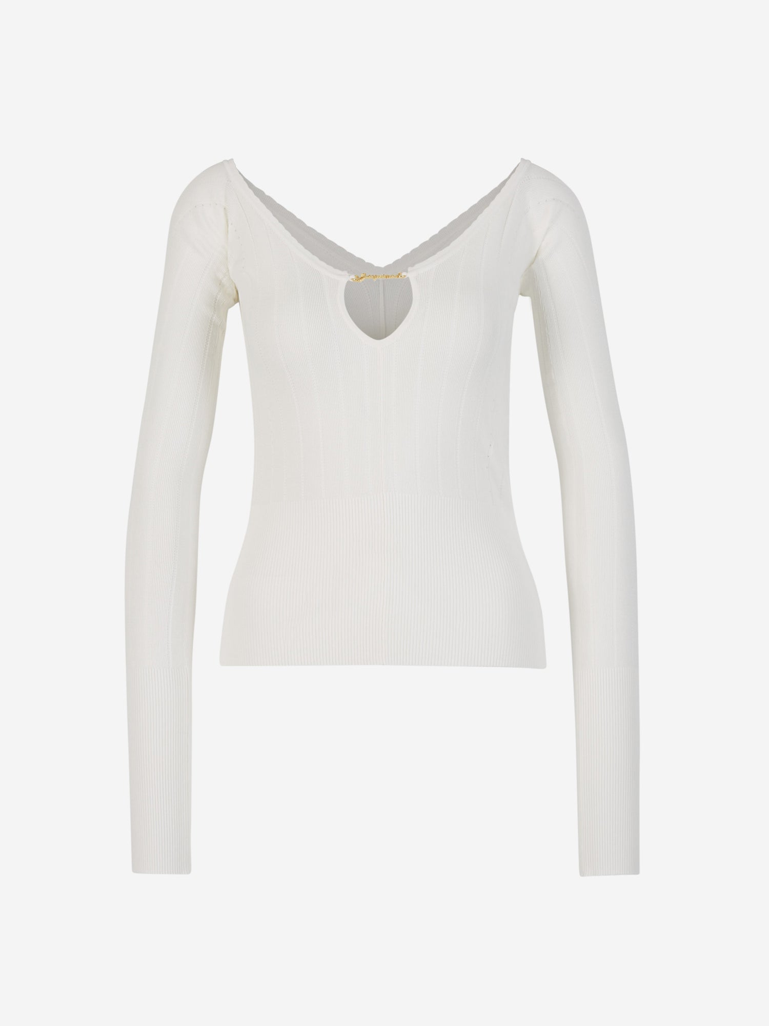 Jacquemus Top Punto Logo color Blanco sku 703-002095 02 - Foto 1