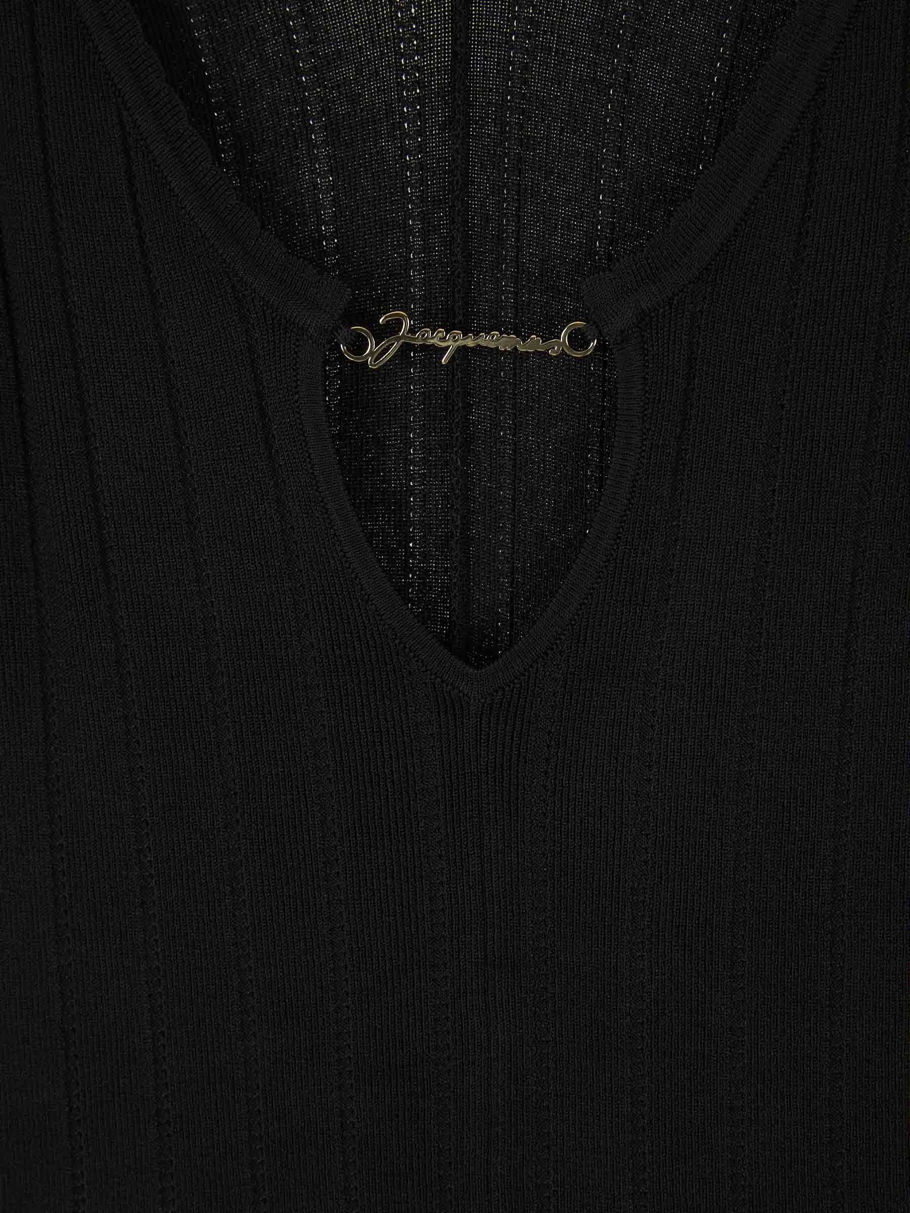 Jacquemus Top Punto Logo color Negro sku 703-002095 01 - Foto 4