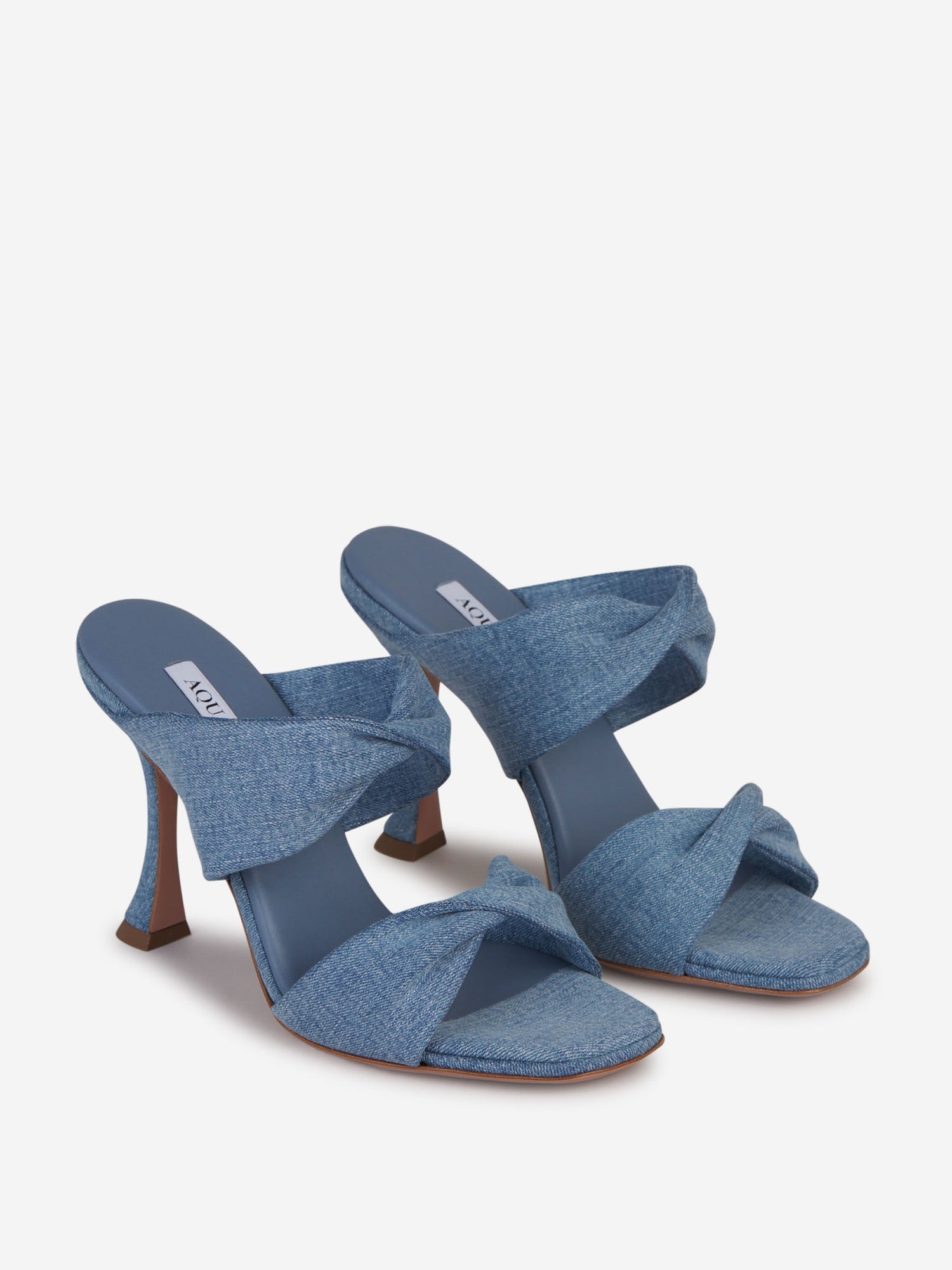 Denim Twist Sandals