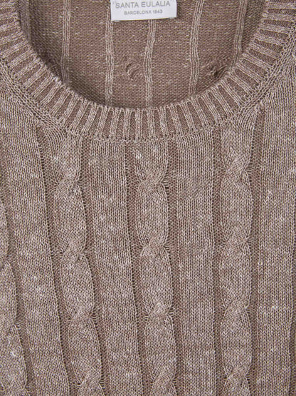 Linen Cable Knit Sweater