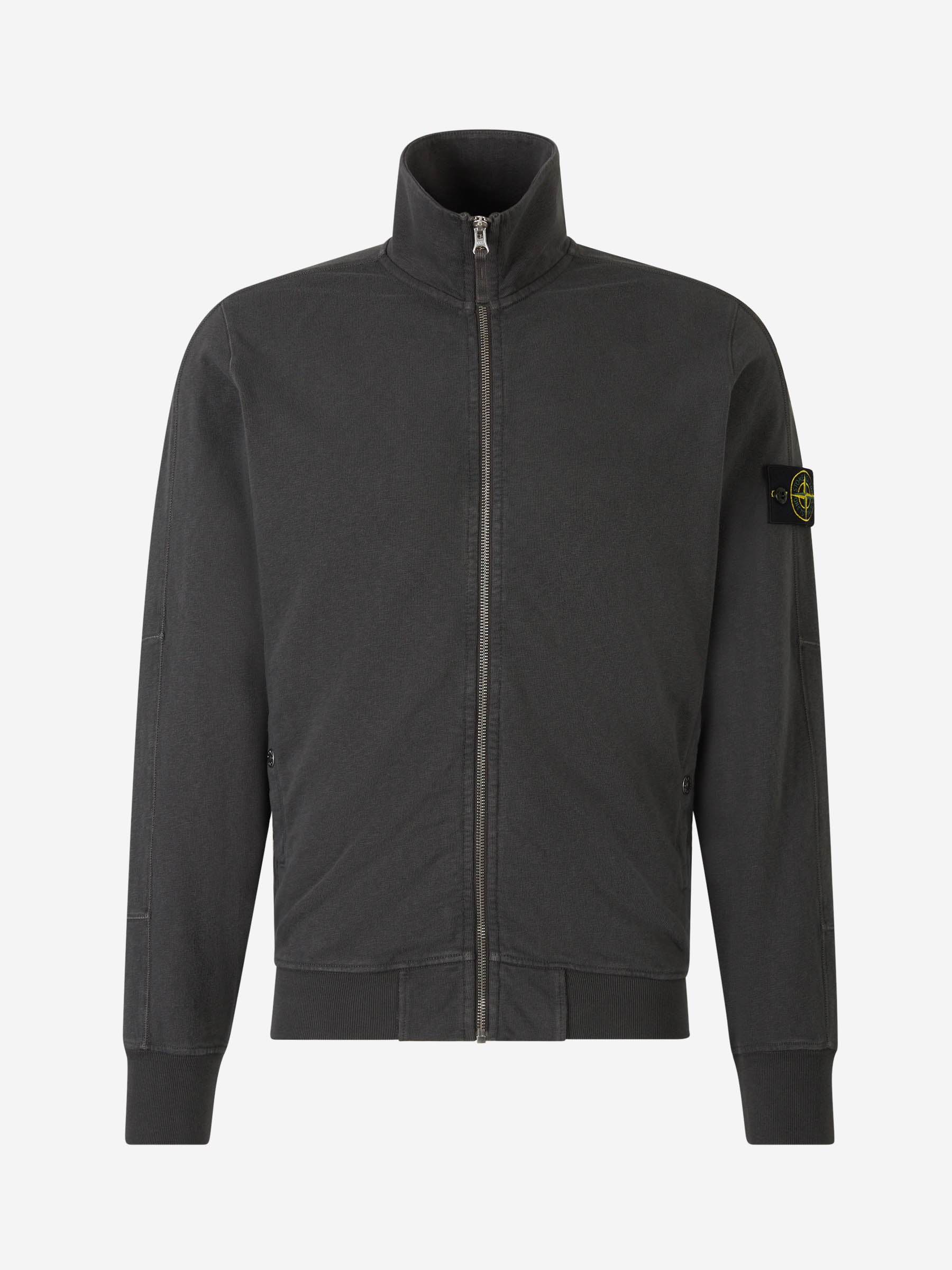 Stone Island Sudadera Cremallera 65960 ‘OLD’ color Gris Antracita sku 545-001582 01 - Foto 1