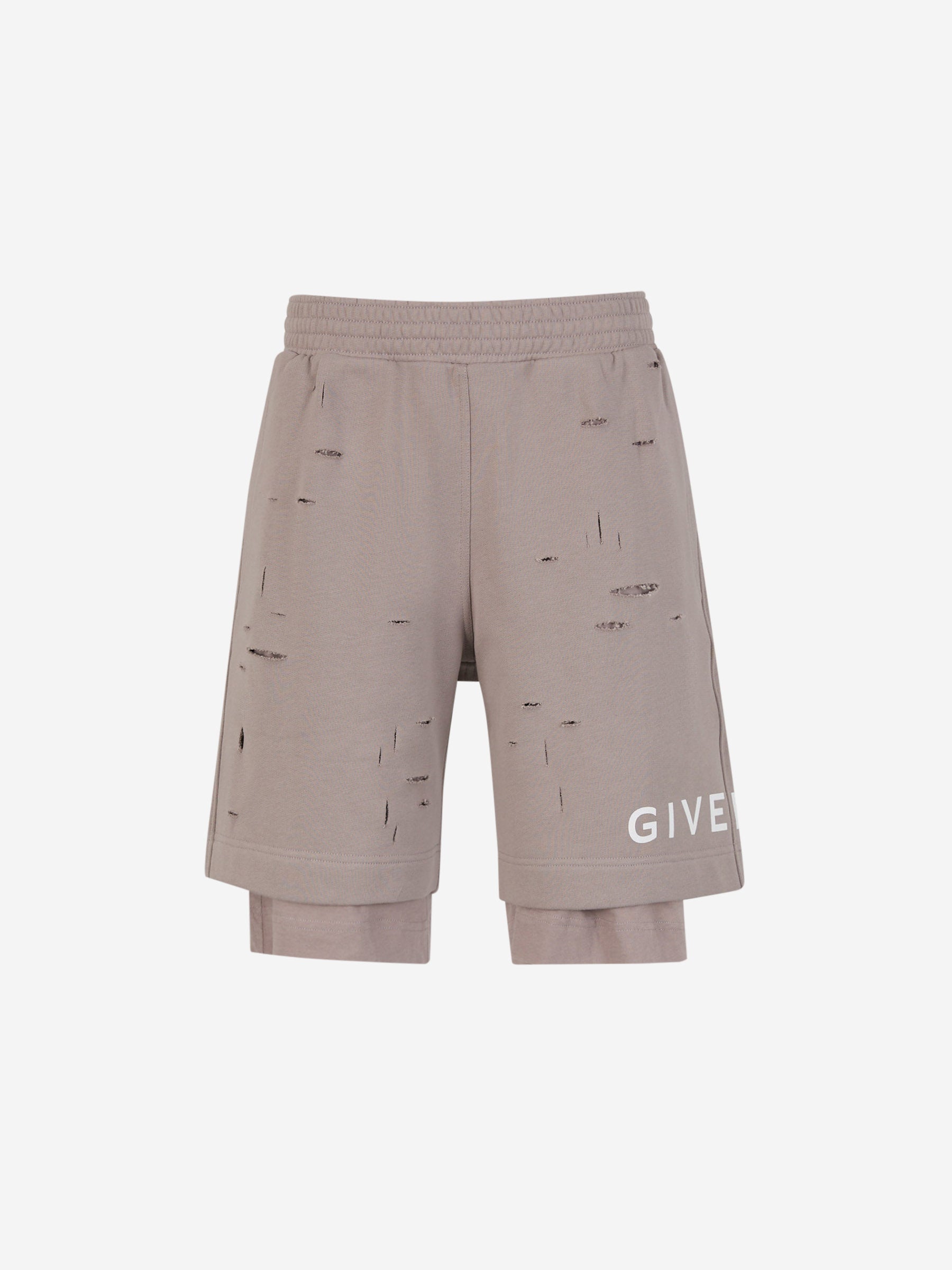 Givenchy Bermudas Algodón Logo color Topo sku 523-000934 01 - Foto 1