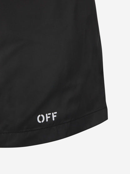 Off-White Bañador Liso Logo color Negro sku 561-001280 01 - Foto 5