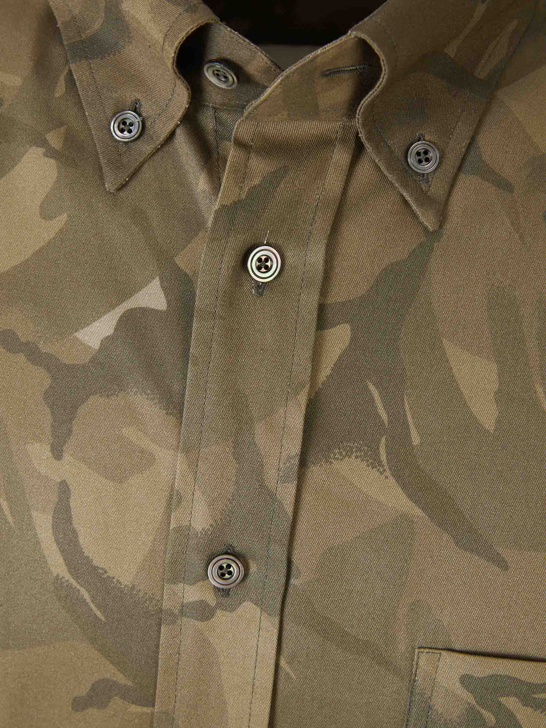 Camouflage Motif Shirt