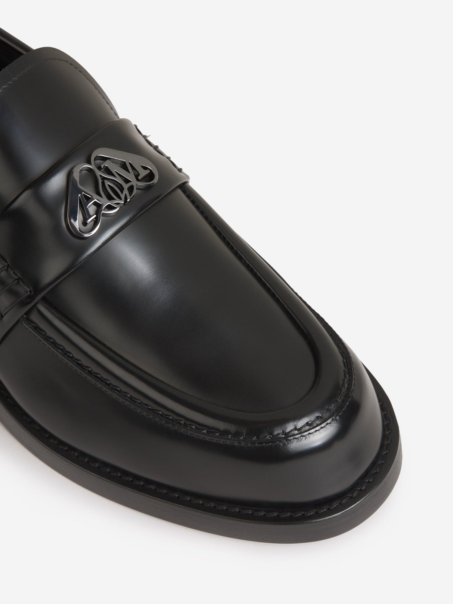 Logo Leather Loafers