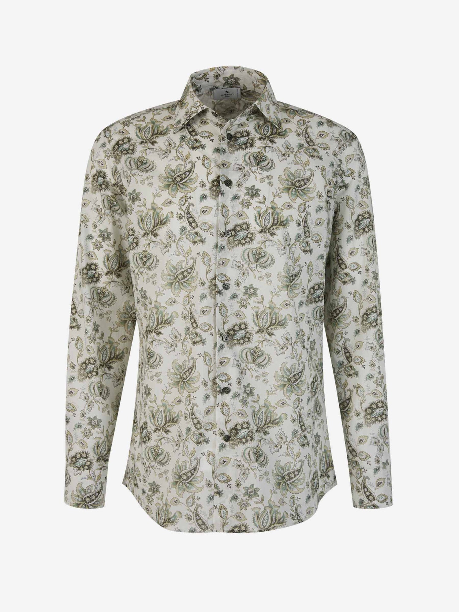 Etro Camisa Algodón Flores color Verde Menta sku 531-006207 01 - Foto 1