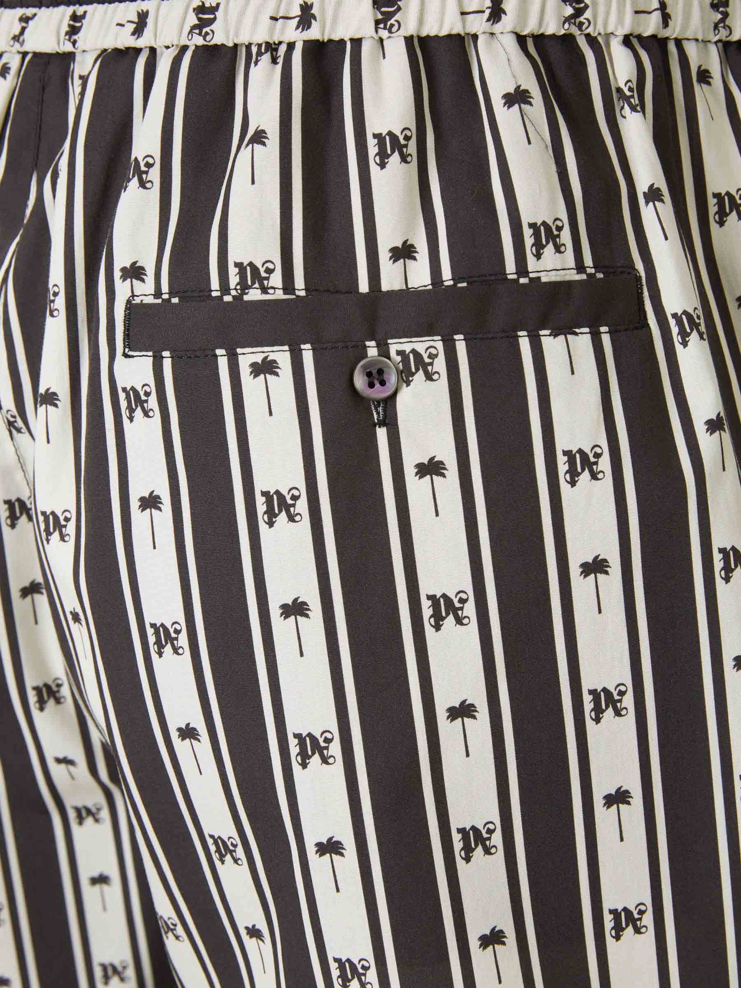 Logo Striped Bermuda Shorts