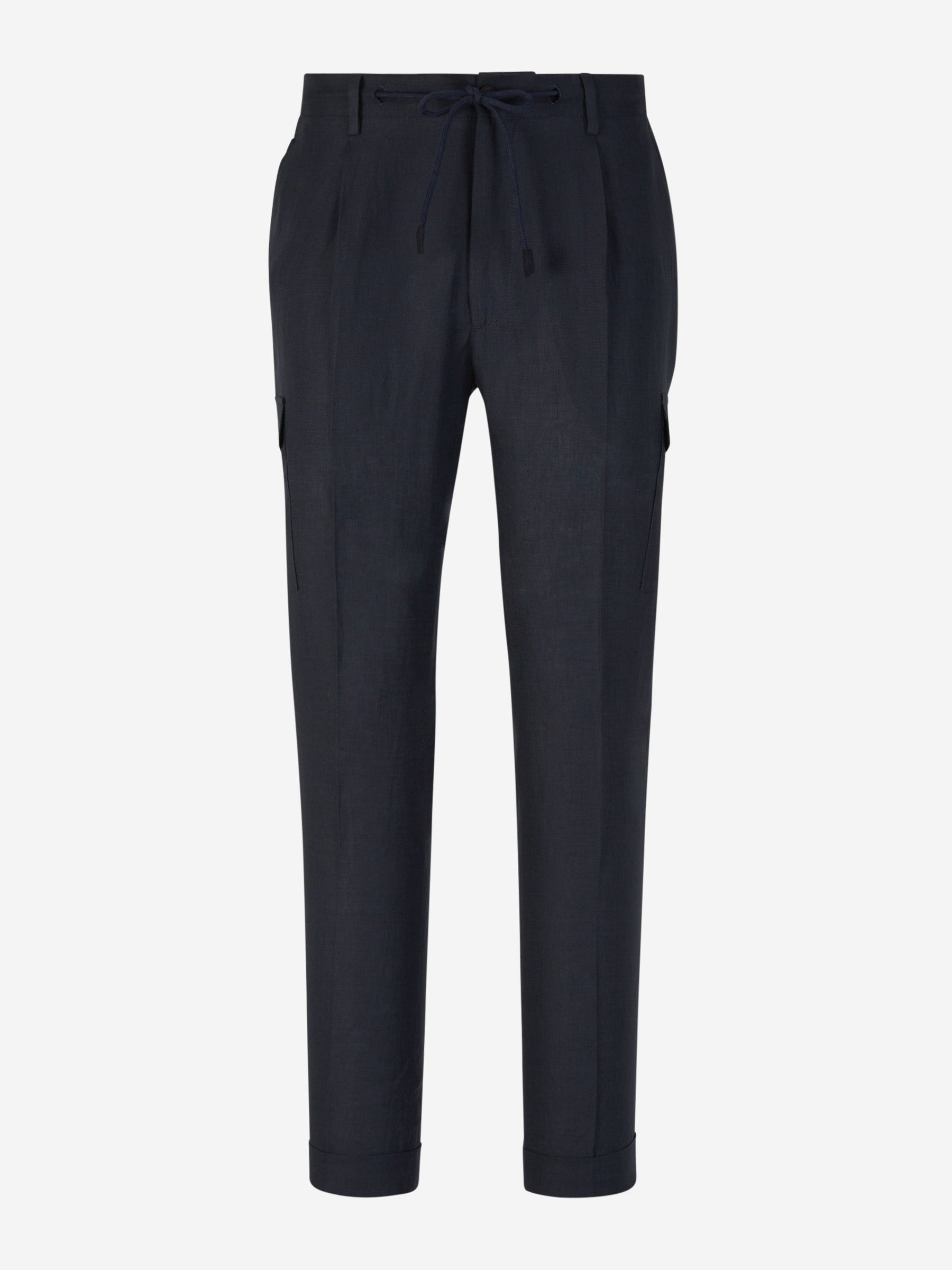 Linen Cargo Trousers