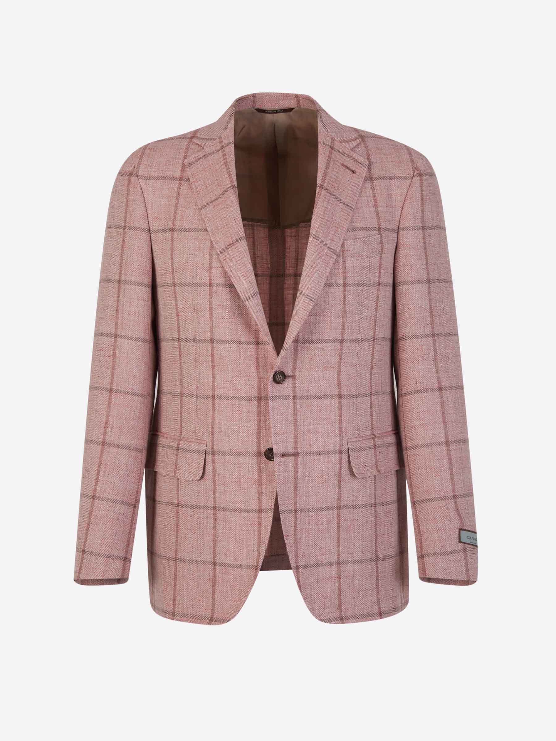 Canali Americana Motivo Cuadros color Rosa Palo sku 302-003456 01 - Foto 1