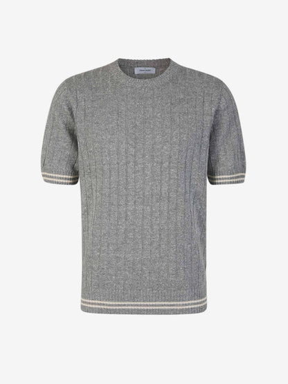 Linen Ribbed Knit T-shirt