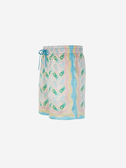 Silk Ping Pong Bermuda Shorts