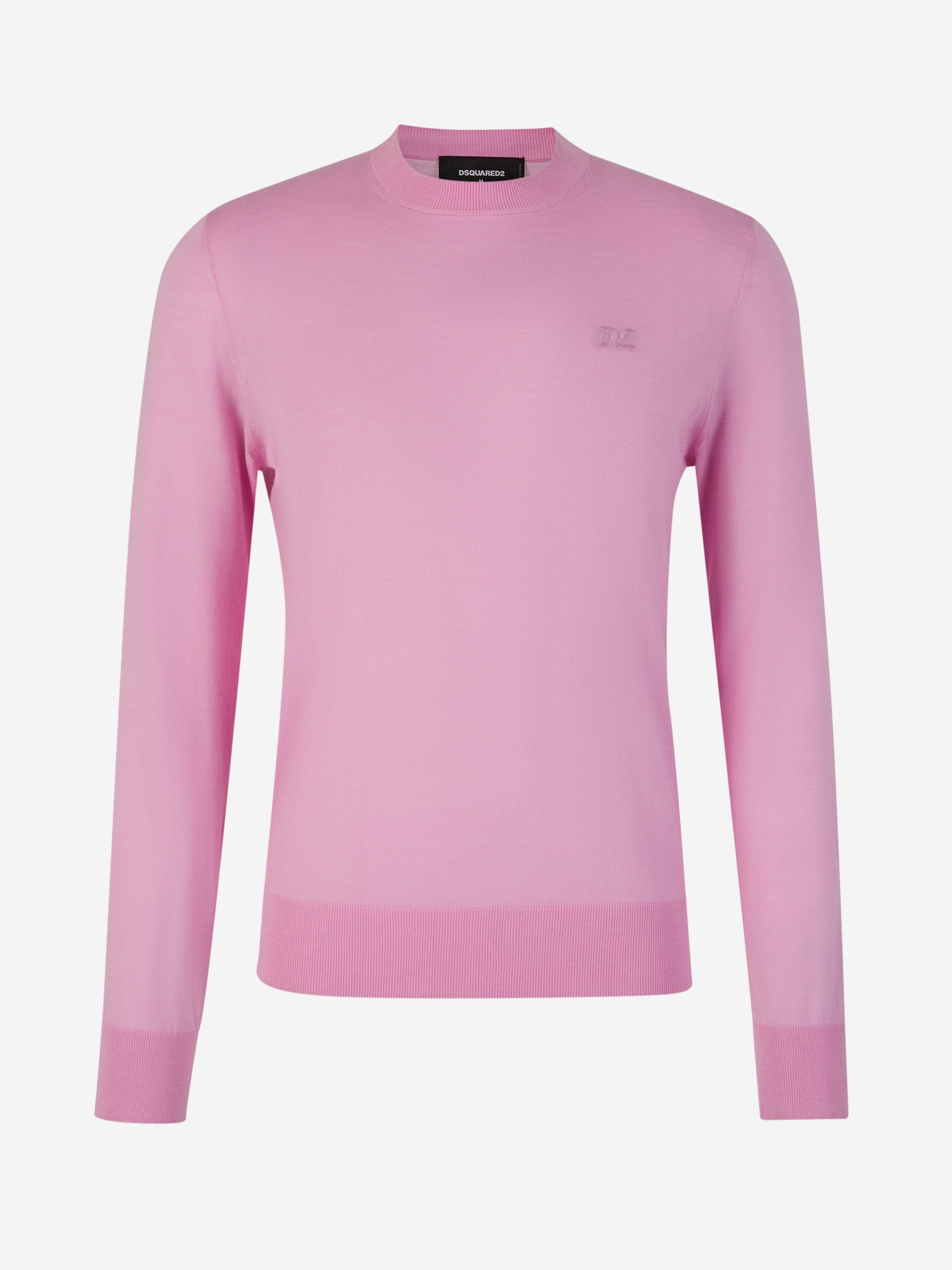 Dsquared2 Jersey Lana Logo color Rosa sku 542-002336 01 - Foto 1