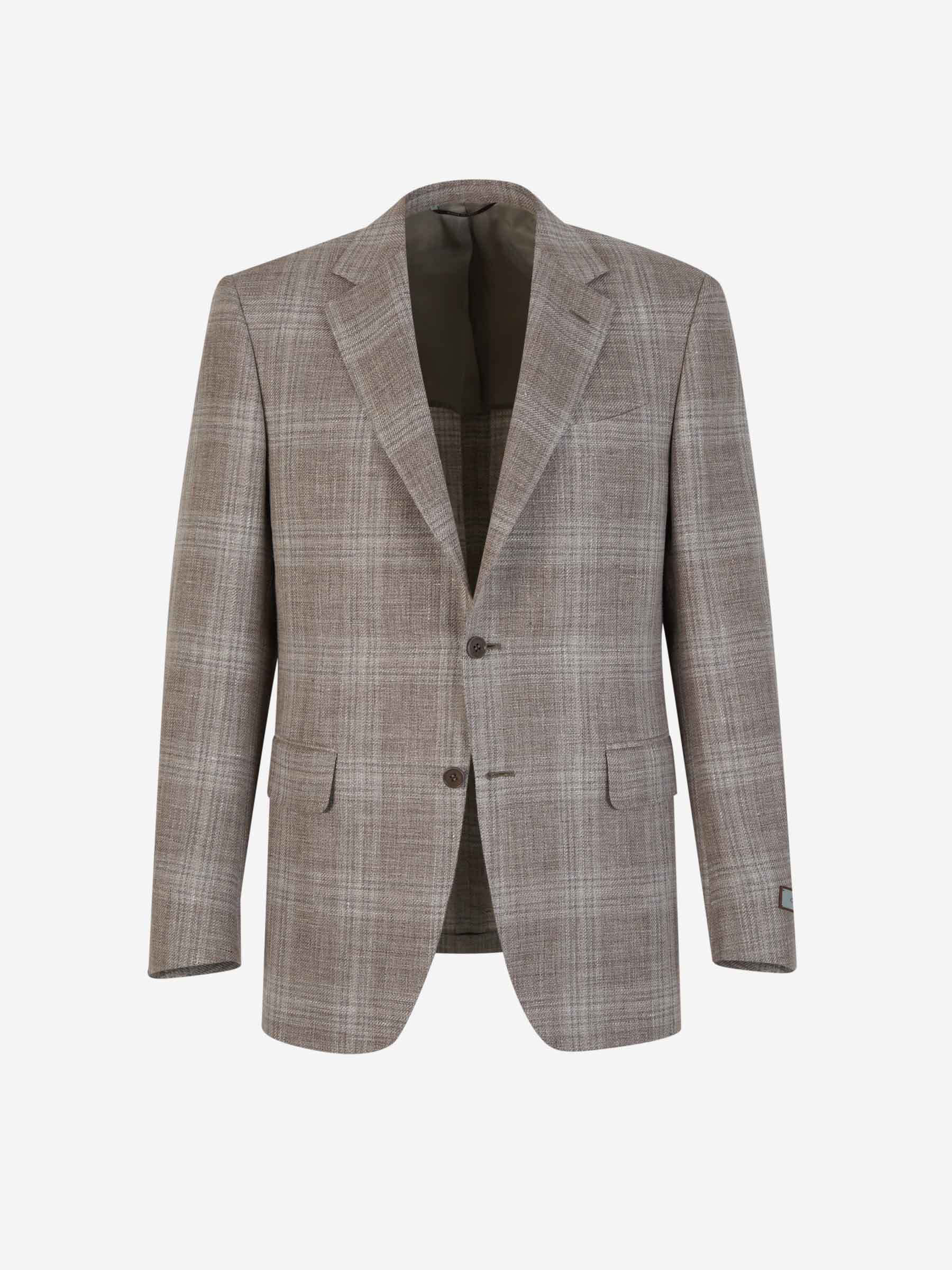 Checked Motif Blazer