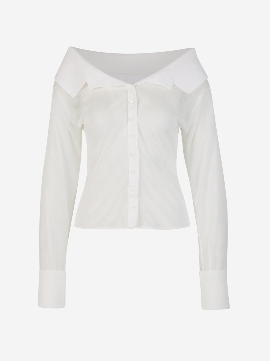 Jacquemus Camisa La Chemise Brezza color Blanco sku 701-002015 01 - Foto 2