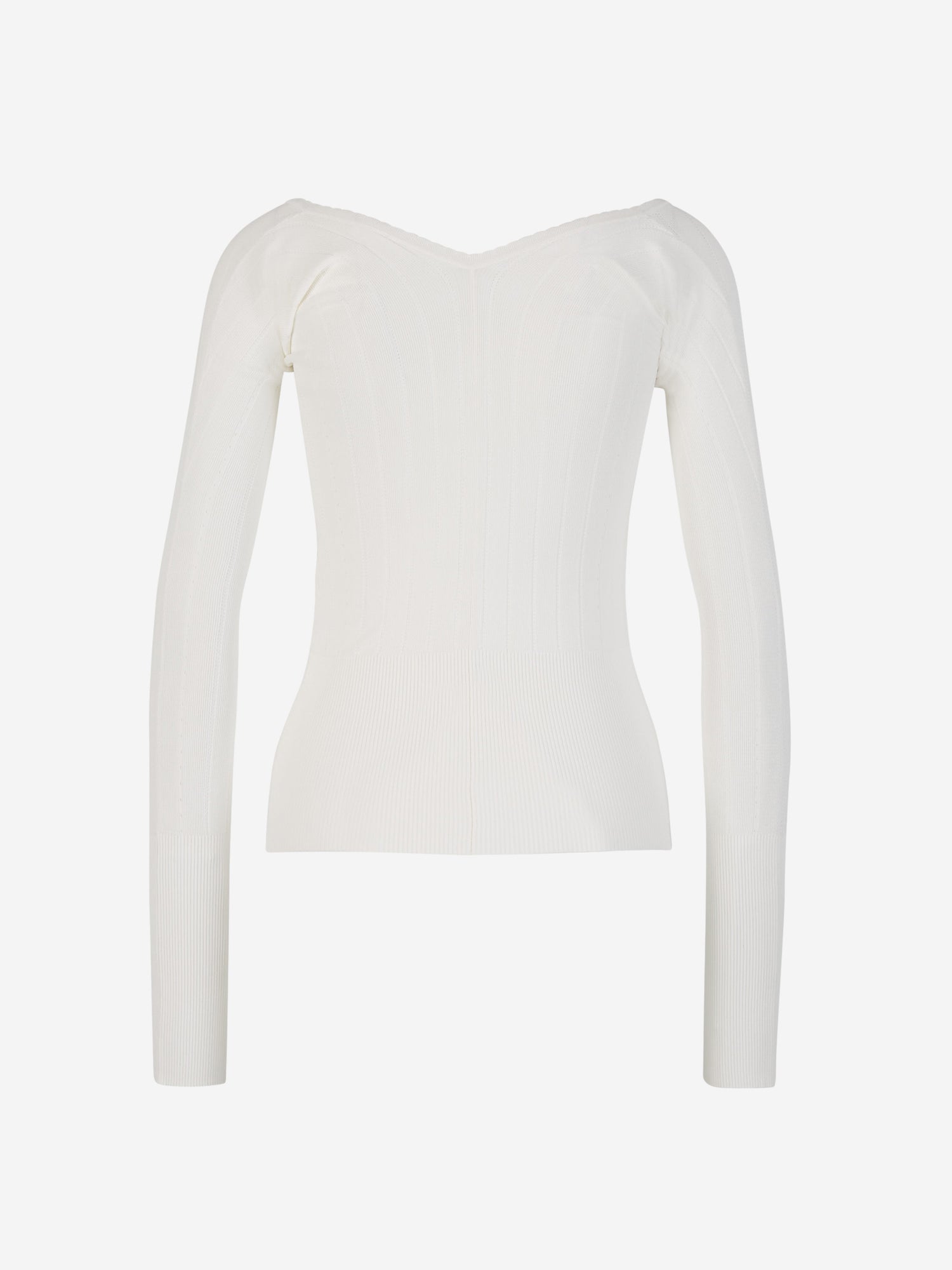 Jacquemus Top Punto Logo color Blanco sku 703-002095 02 - Foto 2