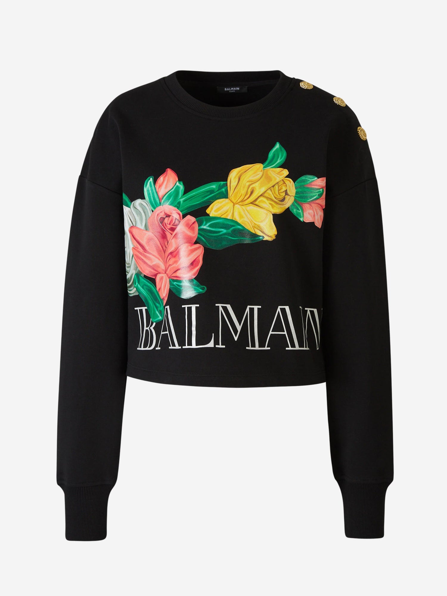 Balmain Sudadera Logo Algodón color Negro sku 715-000136 01 - Foto 1