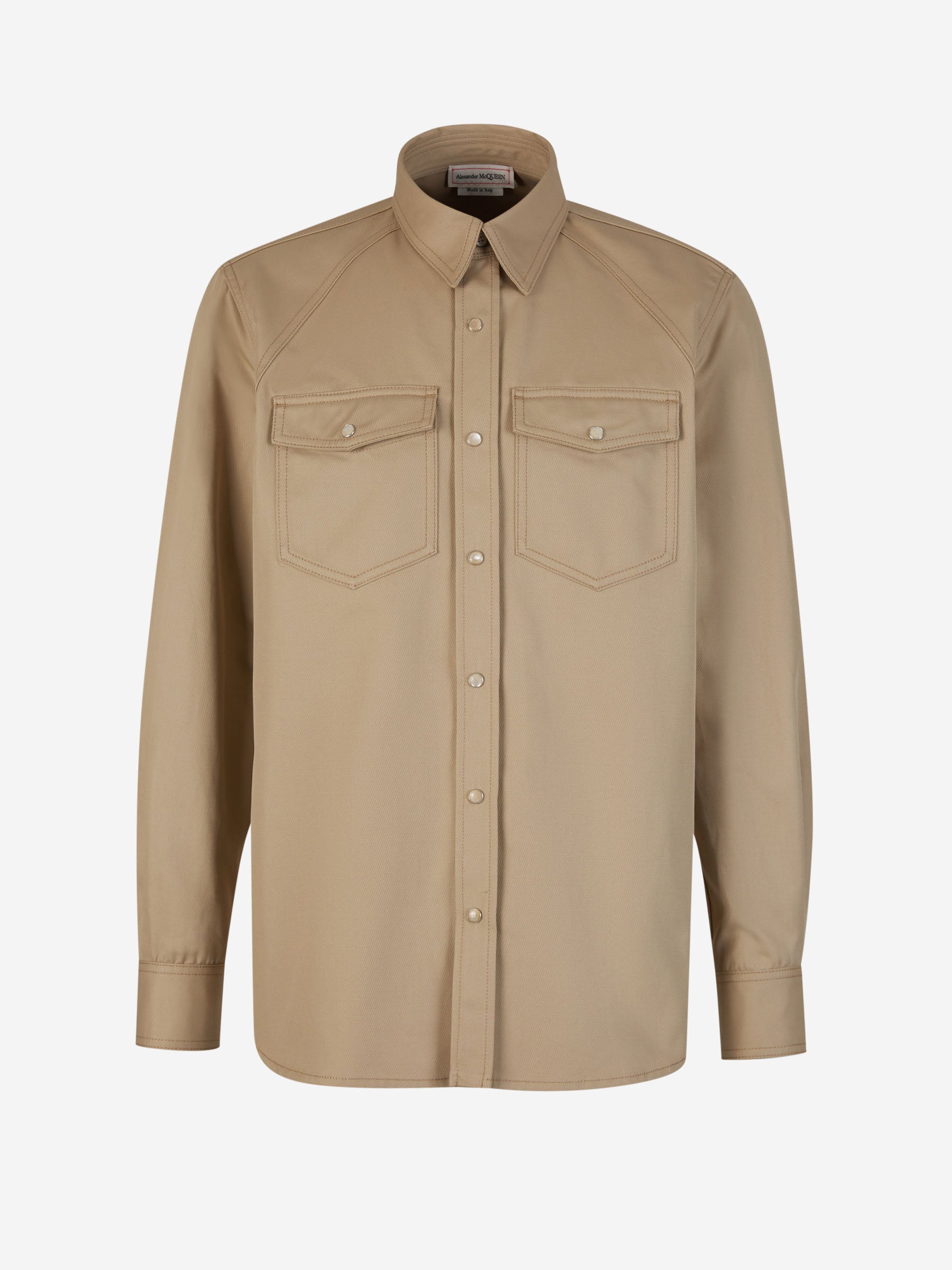 Cotton Overshirt McQueen Luxury Brand Outlet