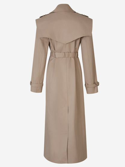 Maxi Cotton Trench Coat