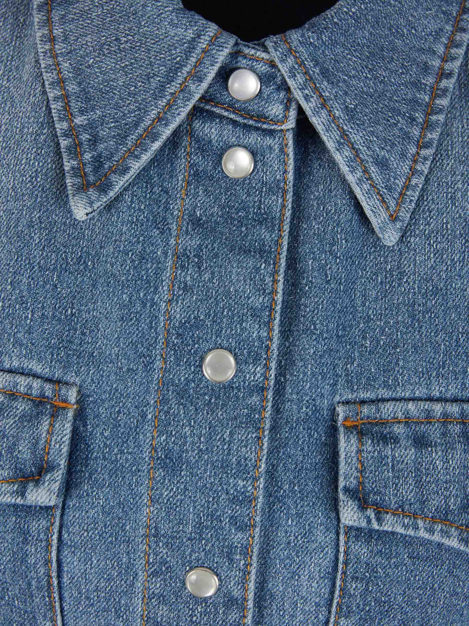 Sobrecamisa Denim Botones