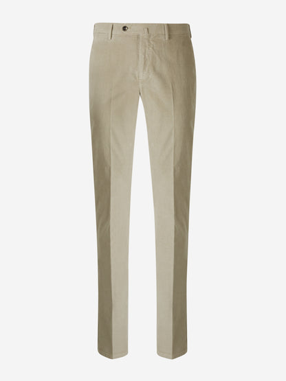 Cotton Micro Corduroy Trousers