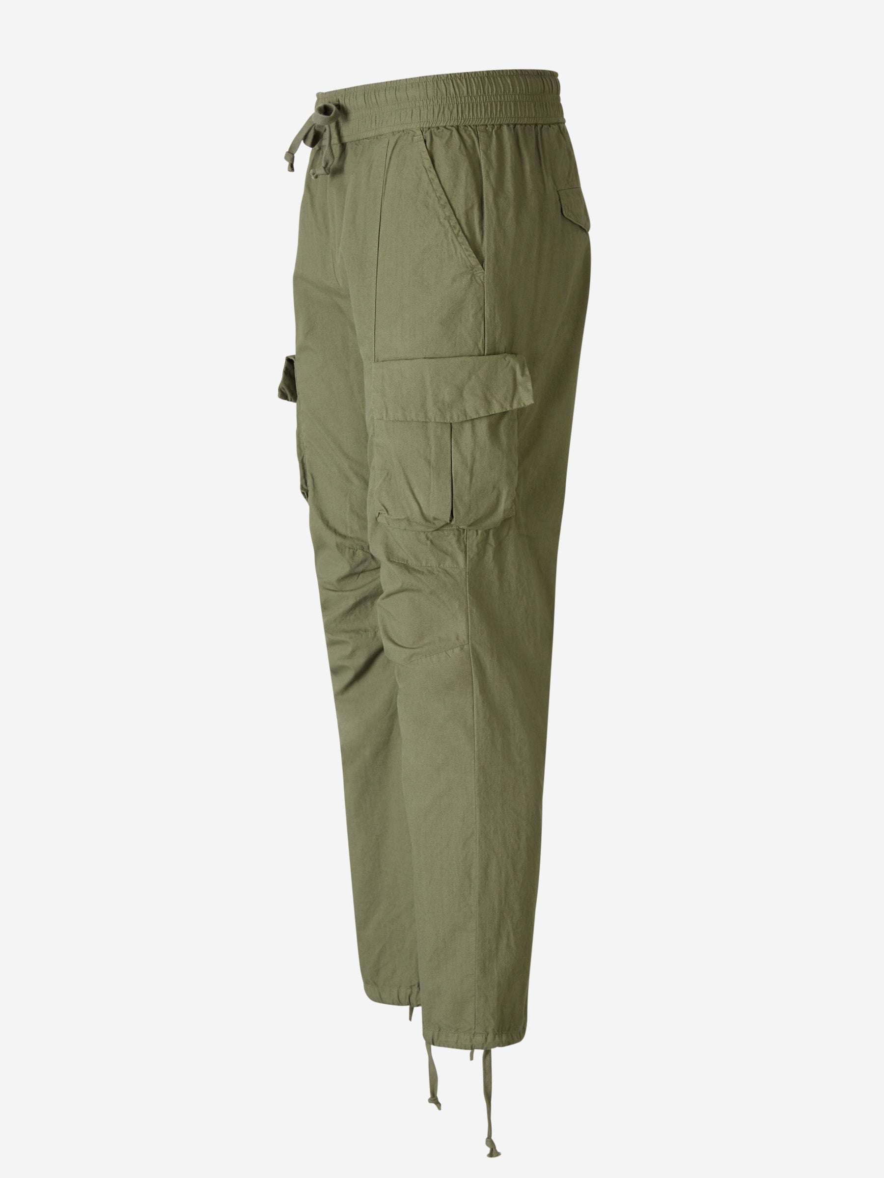 Back Sateen Cargo Trousers