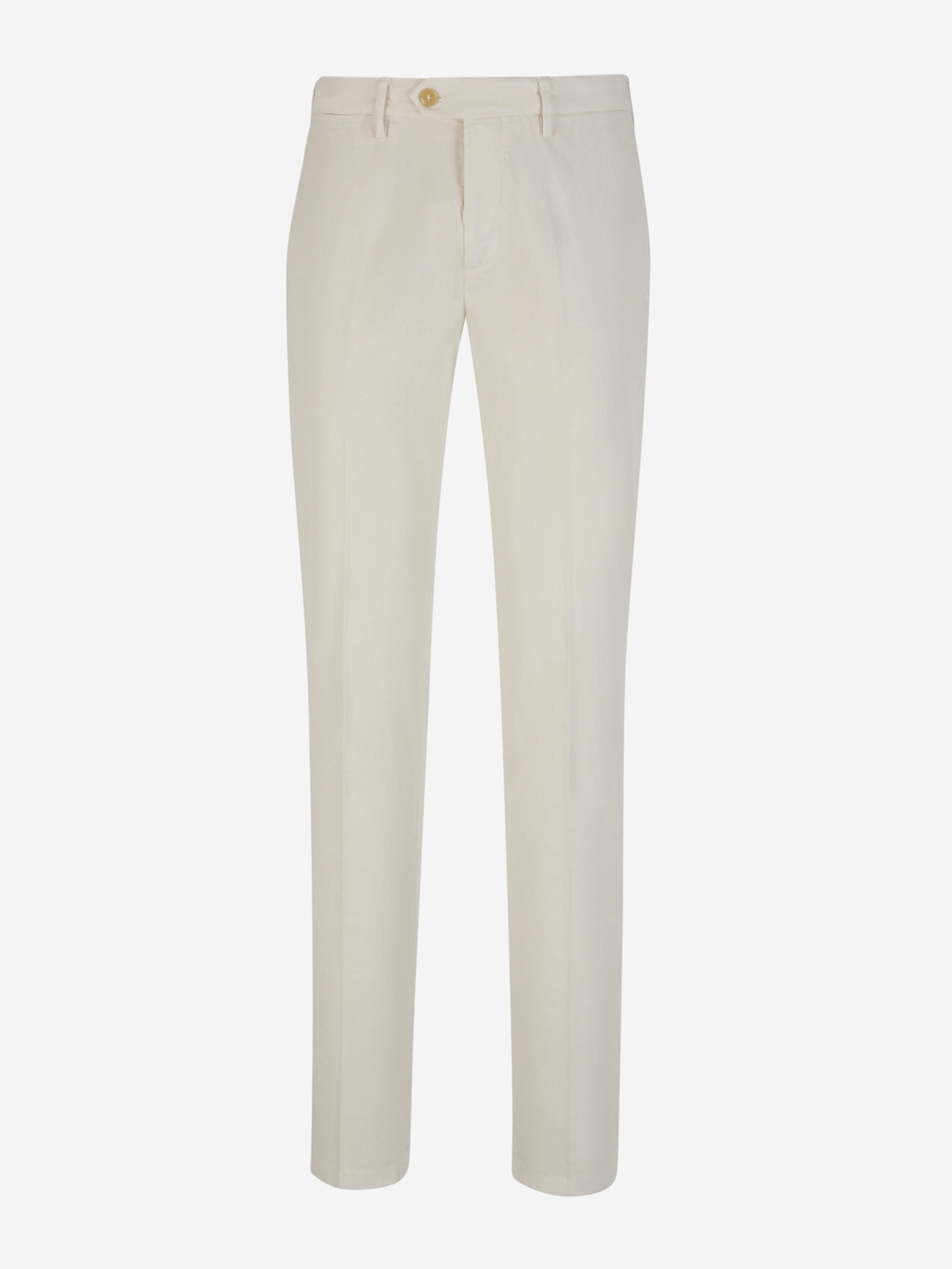 Canali Pantalones Chinos Algodón color Blanco sku 521-003017 01 - Foto 1