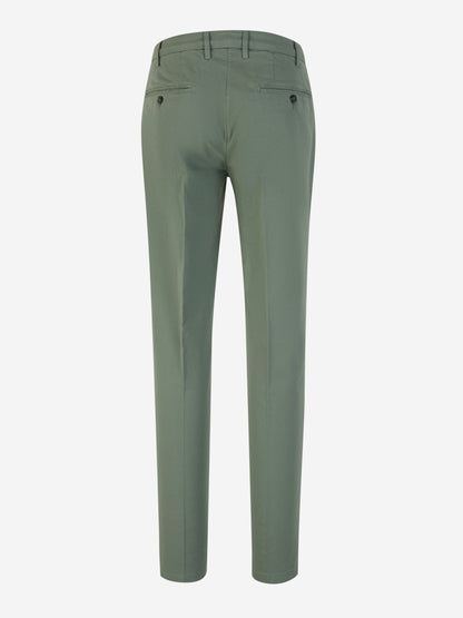 Canali Pantalones Chinos Algodón color Verde Claro sku 521-003017 03 - Foto 2