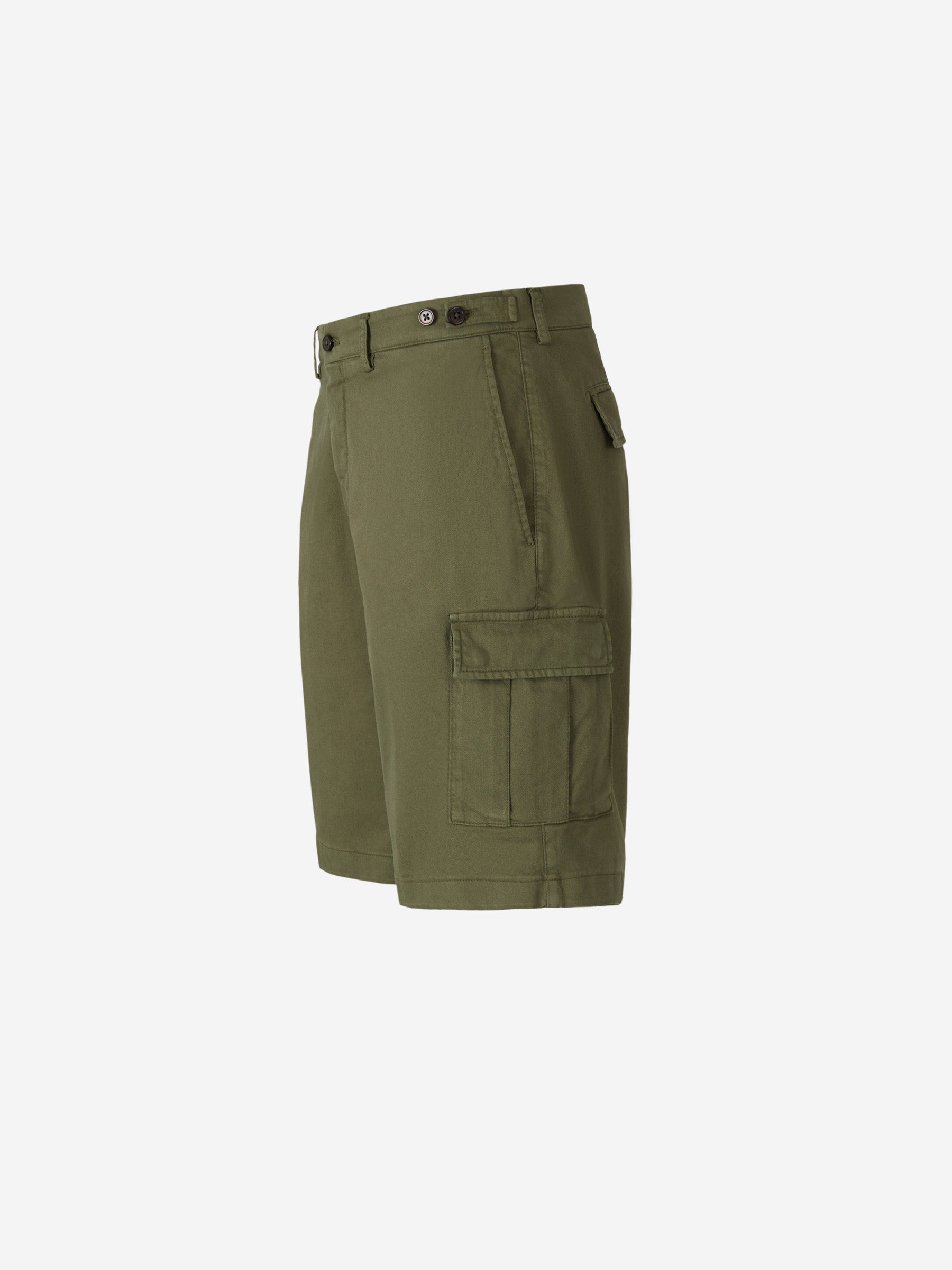 Cotton Cargo Bermuda Shorts