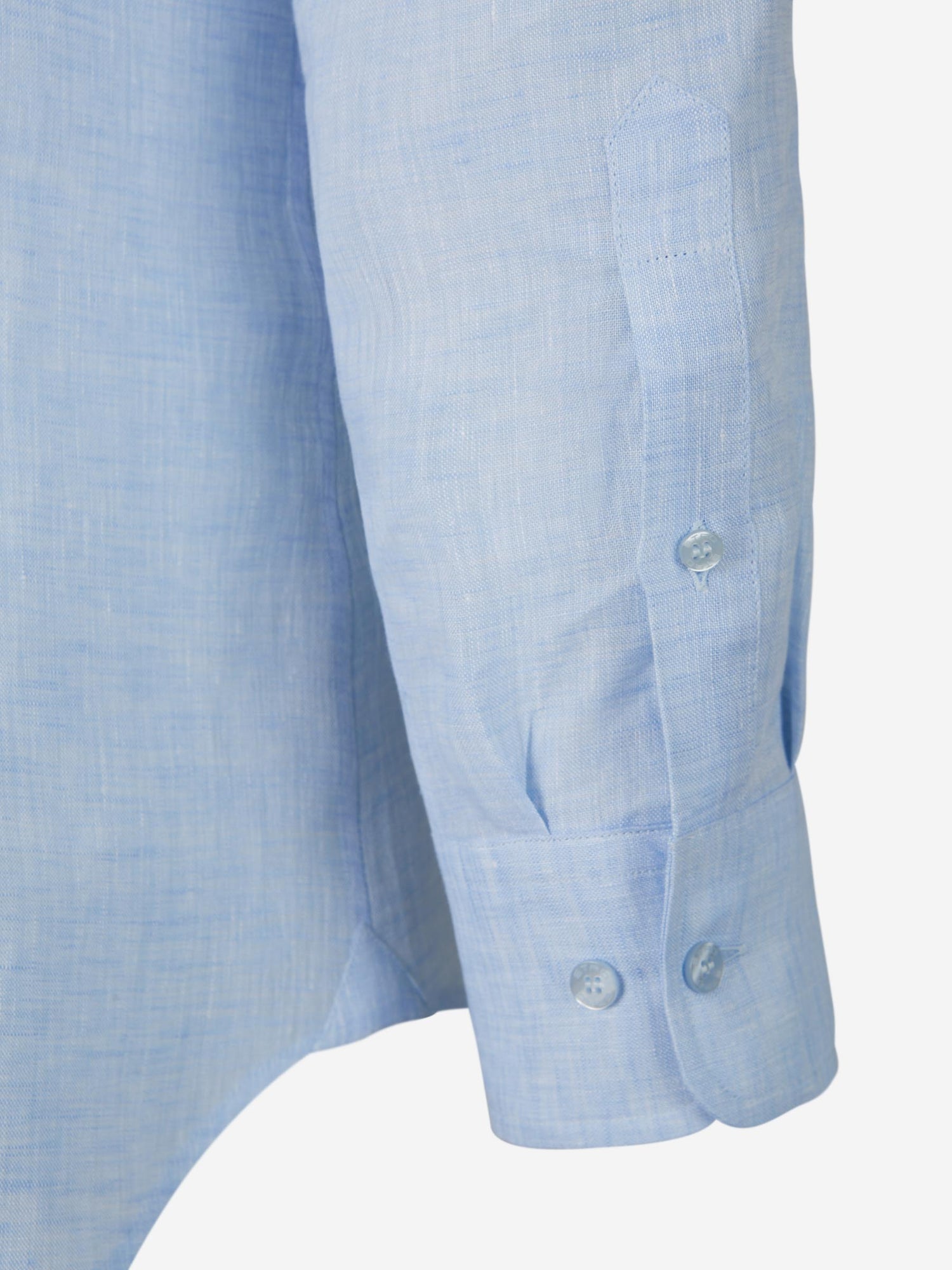 Etro Camisa Lisa Lino color Azul Cielo sku 531-005809 01 - Foto 5