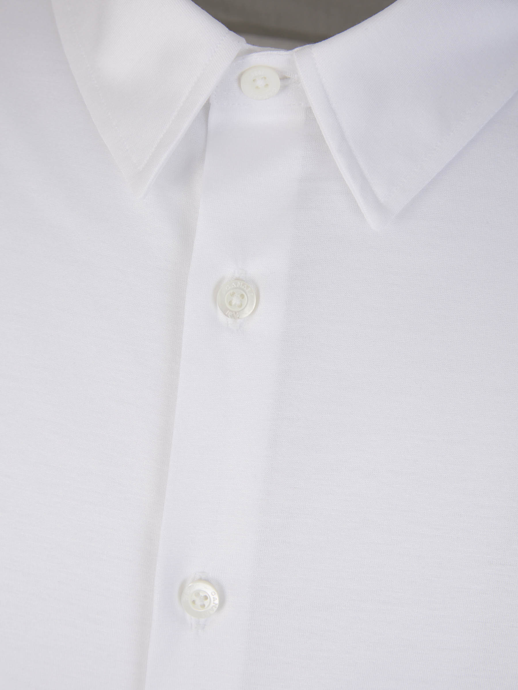 Canali Camisa Algodón Texturizado color Blanco sku 531-005953 01 - Foto 4