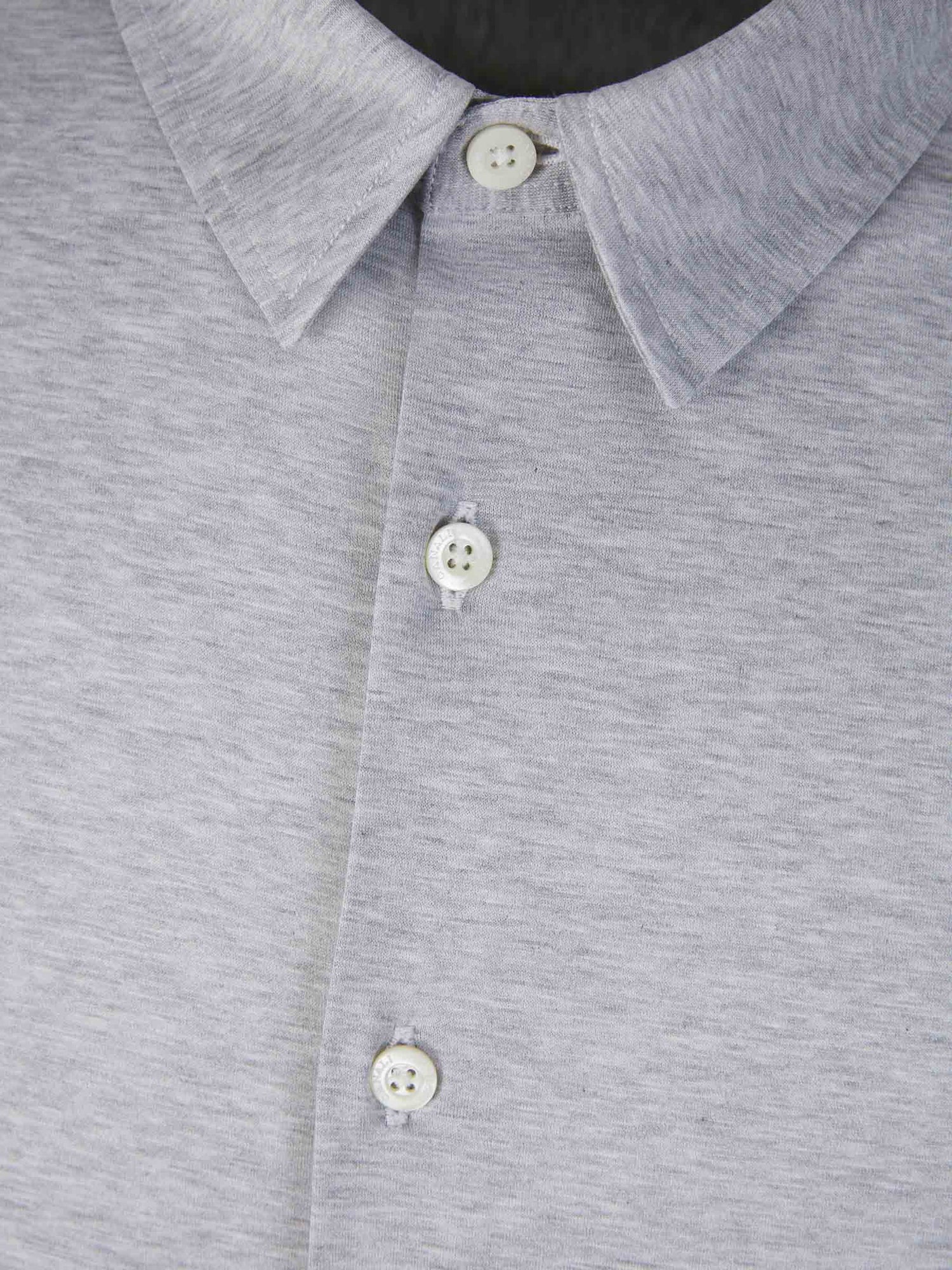 Canali Camisa Algodón Texturizado color Gris Claro sku 531-005953 03 - Foto 4