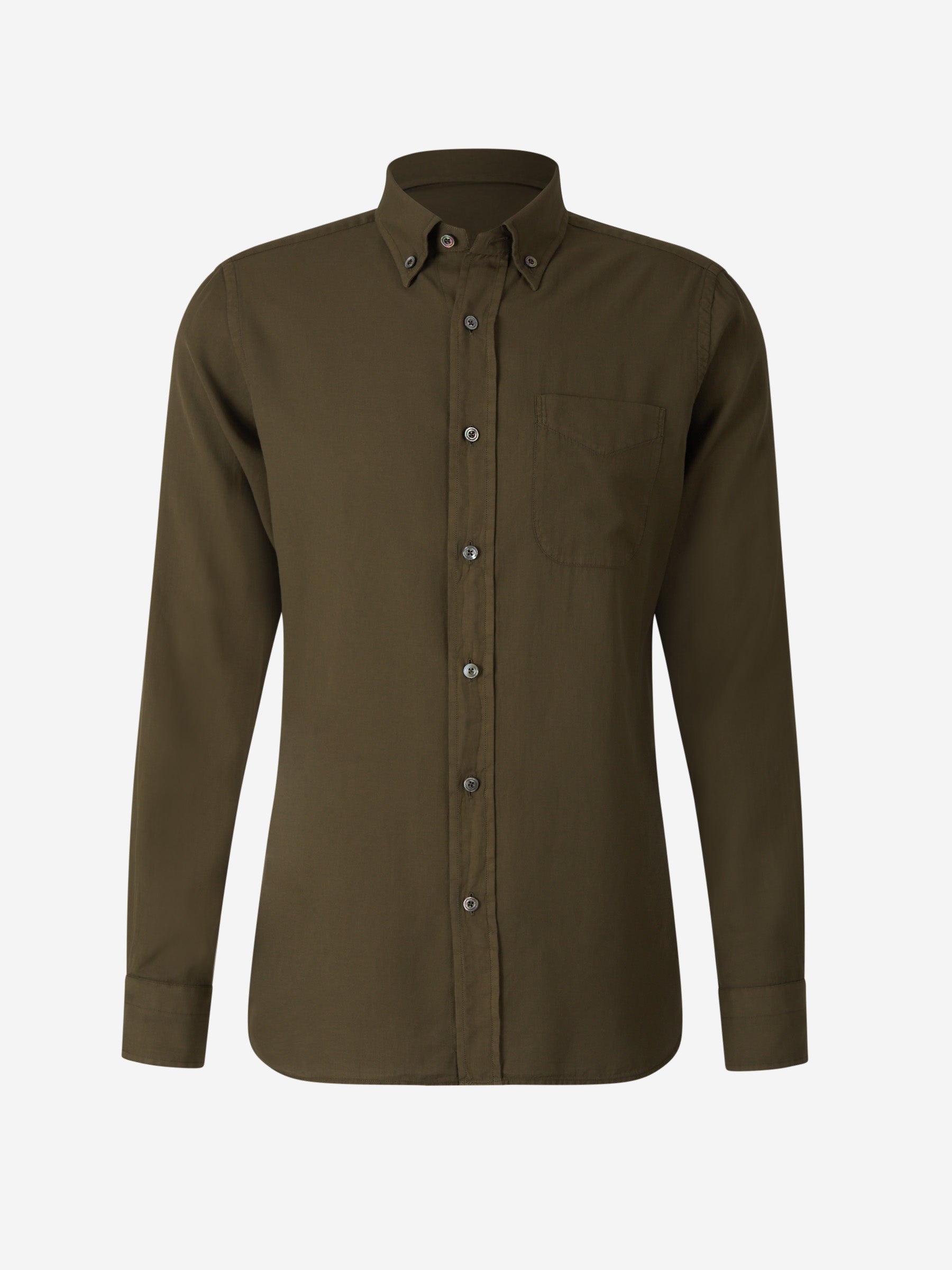 Tom Ford Camisa Sliim Cashmere color Marrón sku 531-005987 01 - Foto 1