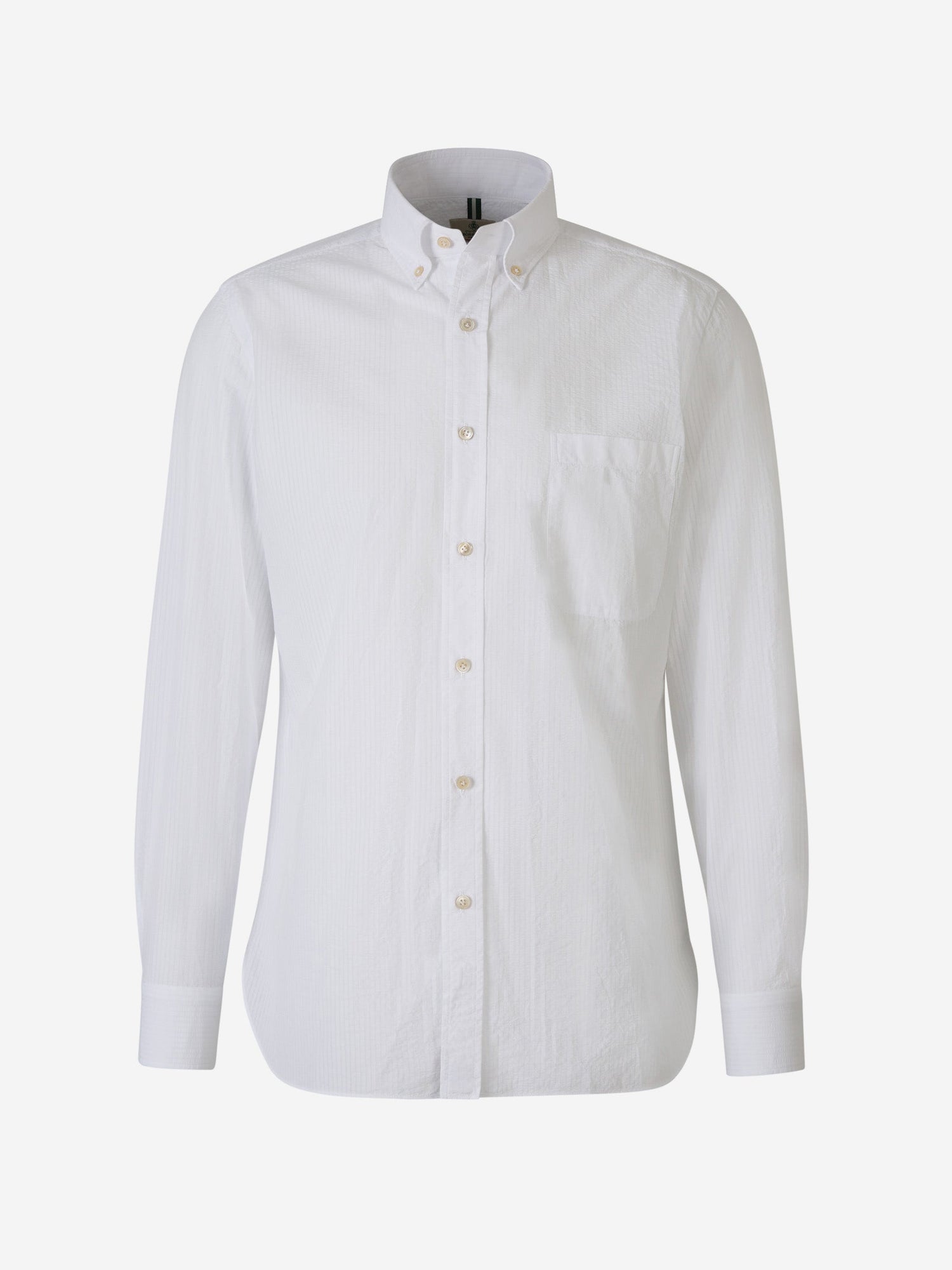 Borrelli Camisa Texturizada Algodón color Blanco sku 531-006219 02 - Foto 1