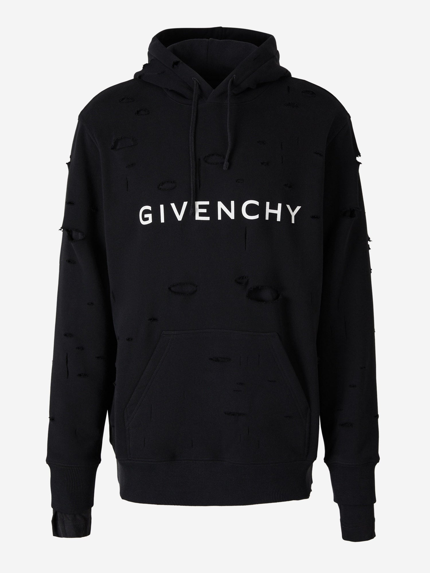 Givenchy Sudadera Rasgada Algodón color Negro sku 545-001333 01 - Foto 1