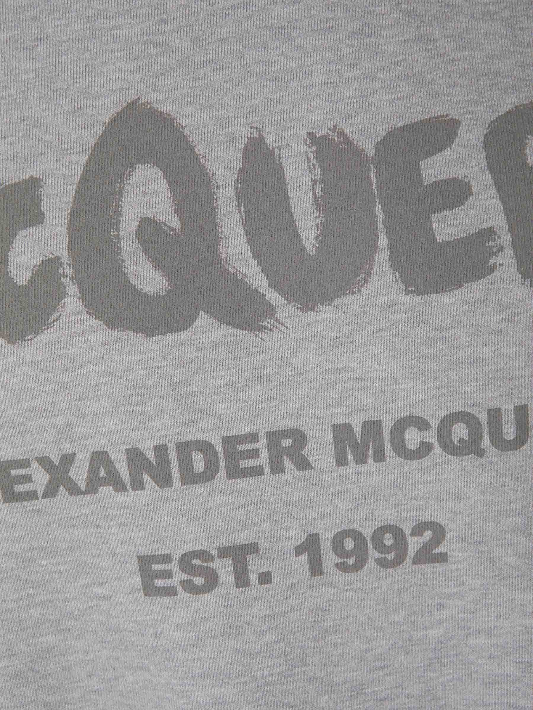 Alexander McQueen Sudadera Estampada Algodón color Gris Claro sku 545-001370 01 - Foto 5