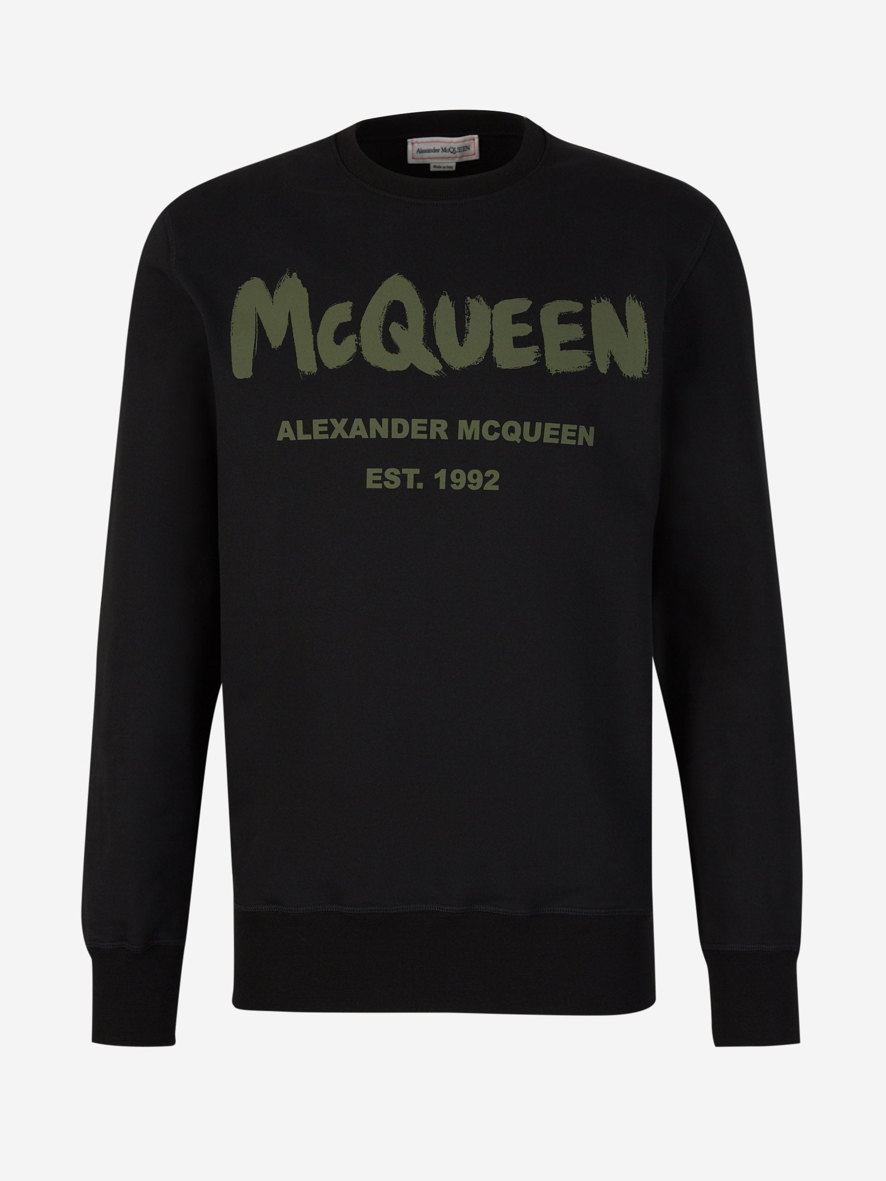 Alexander McQueen Sudadera Algodón Estampado color Negro sku 545-001526 01 - Foto 1