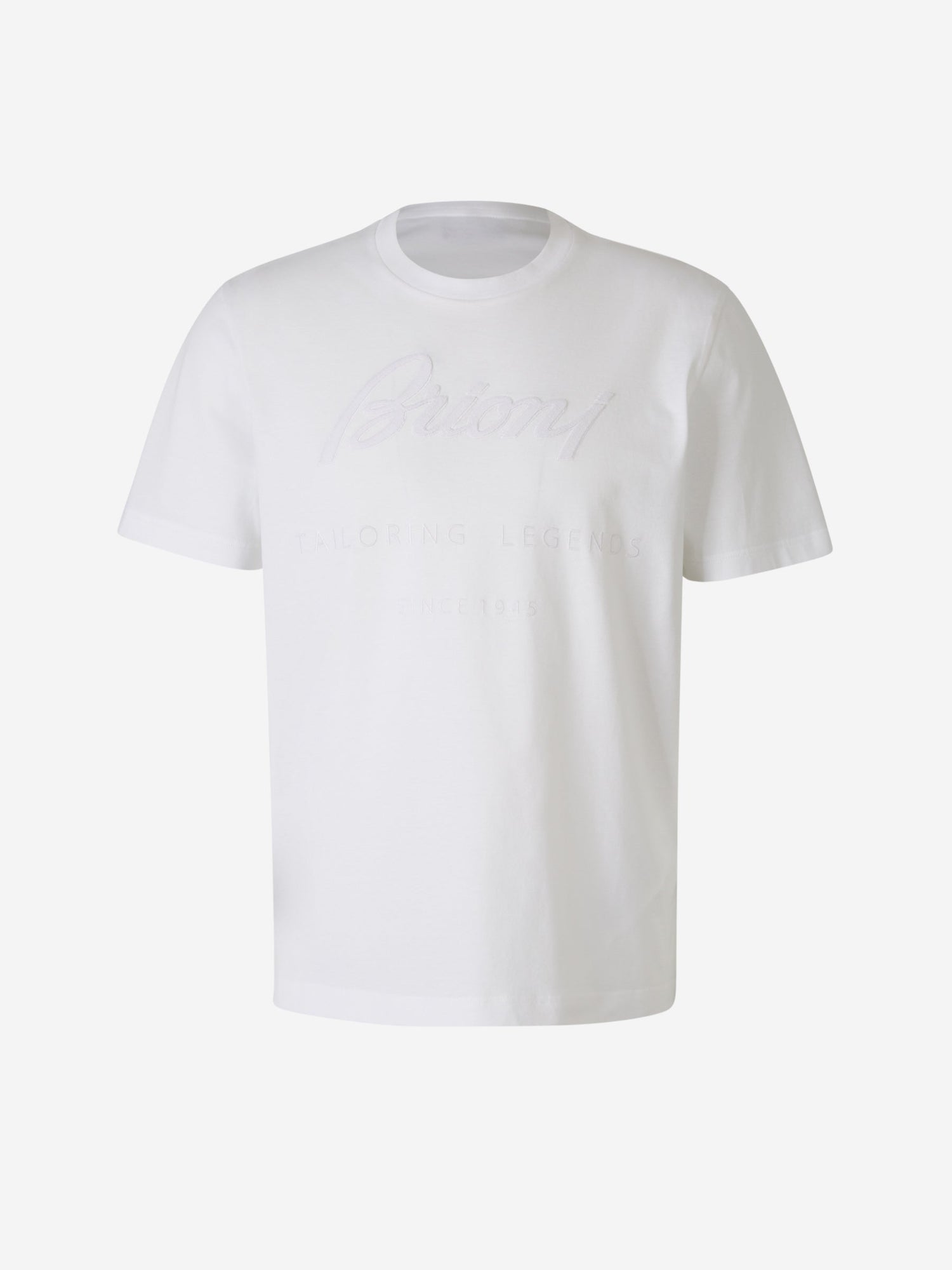 Brioni Camiseta Logo Relieve color Blanco sku 553-003255 02 - Foto 2