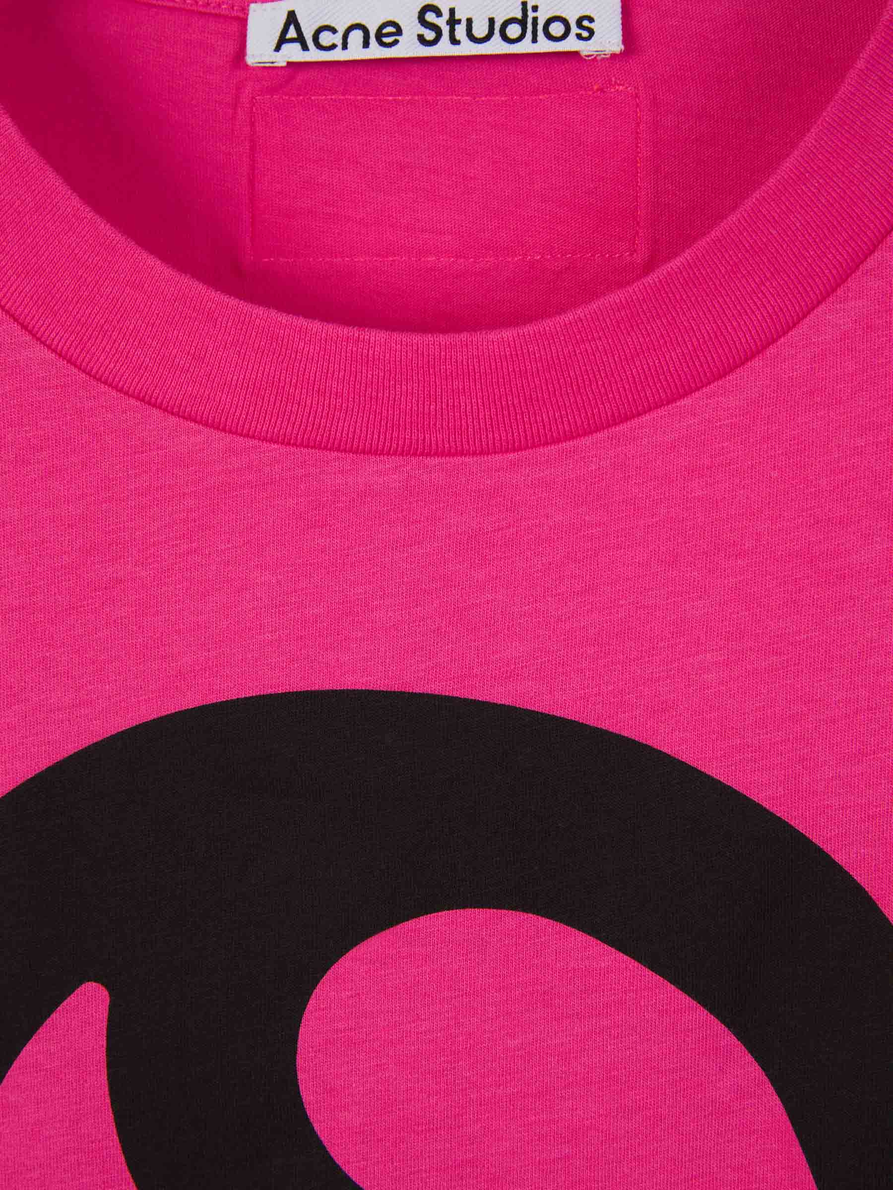 Acne Studios Camiseta Estampada Algodón color Rosa sku 553-003548 02 - Foto 3