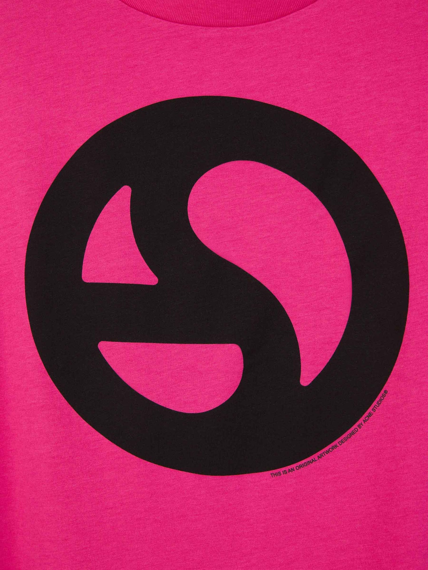 Acne Studios Camiseta Estampada Algodón color Rosa sku 553-003548 02 - Foto 4