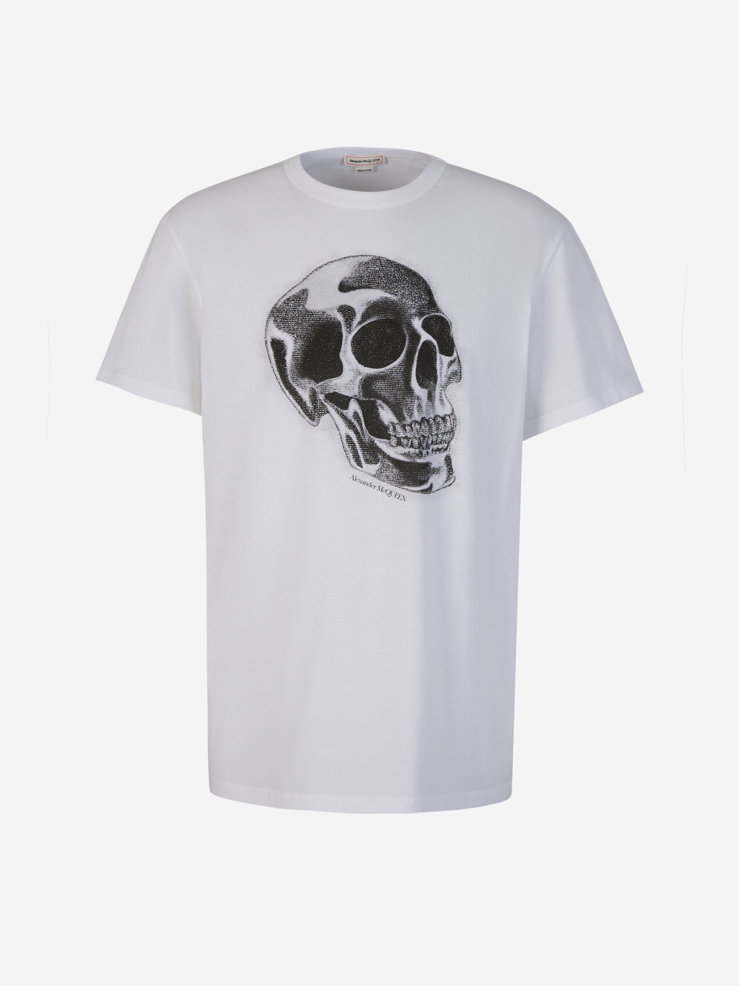 Alexander McQueen Camiseta Algodón Estampado color Blanco sku 553-003555 01 - Foto 1