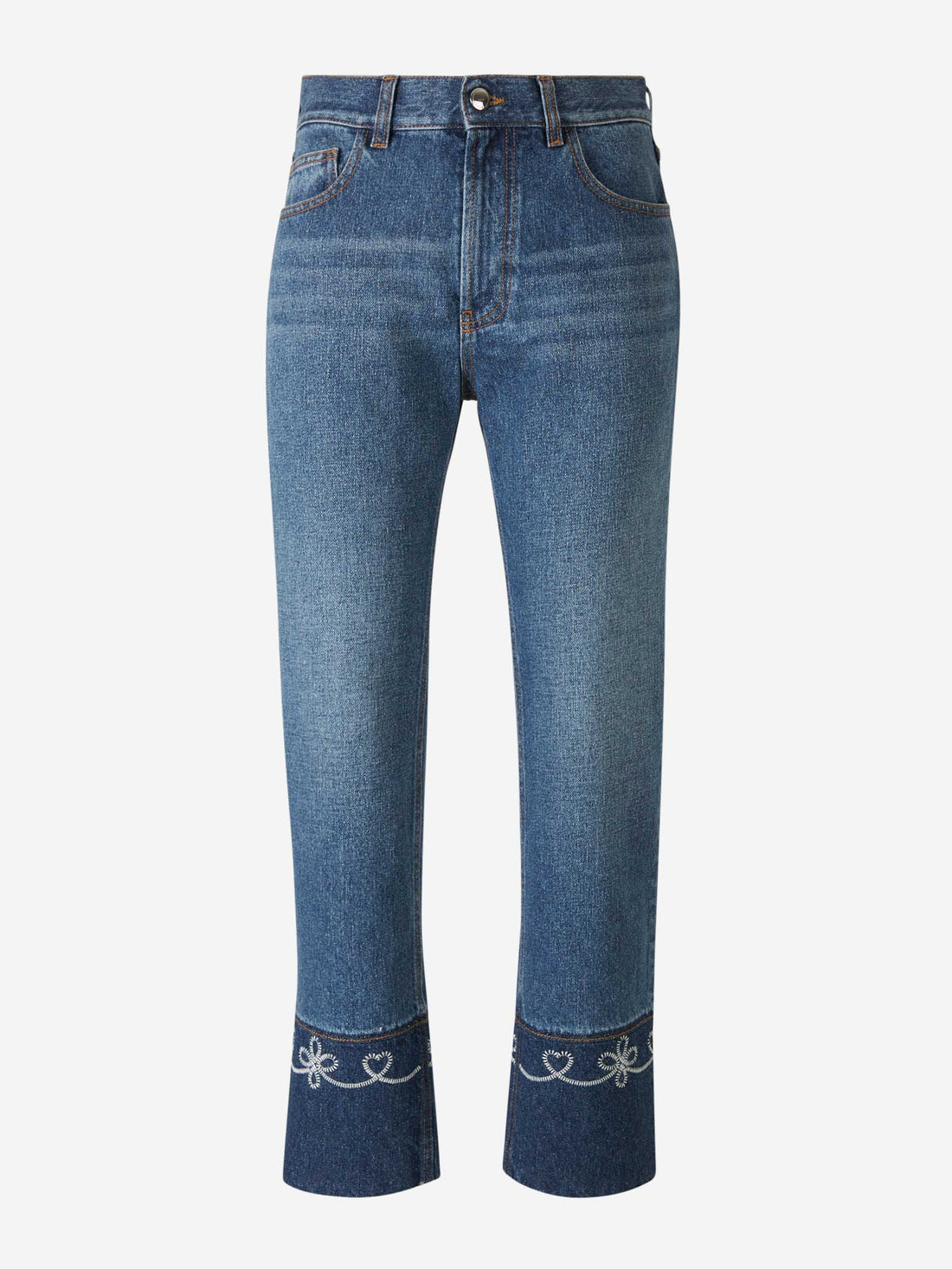 Chloé Jeans Straight Fit Masaya color Azul Denim Oscuro sku 763-001552 01 - Foto 1