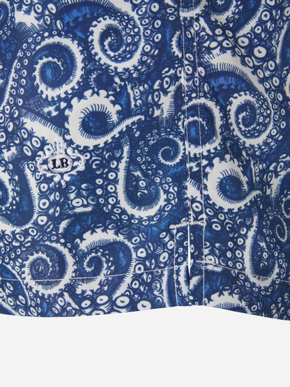 Paisley Motif Swim Shorts