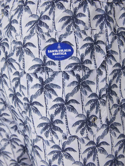 Palm Trees Motif Swimsuit