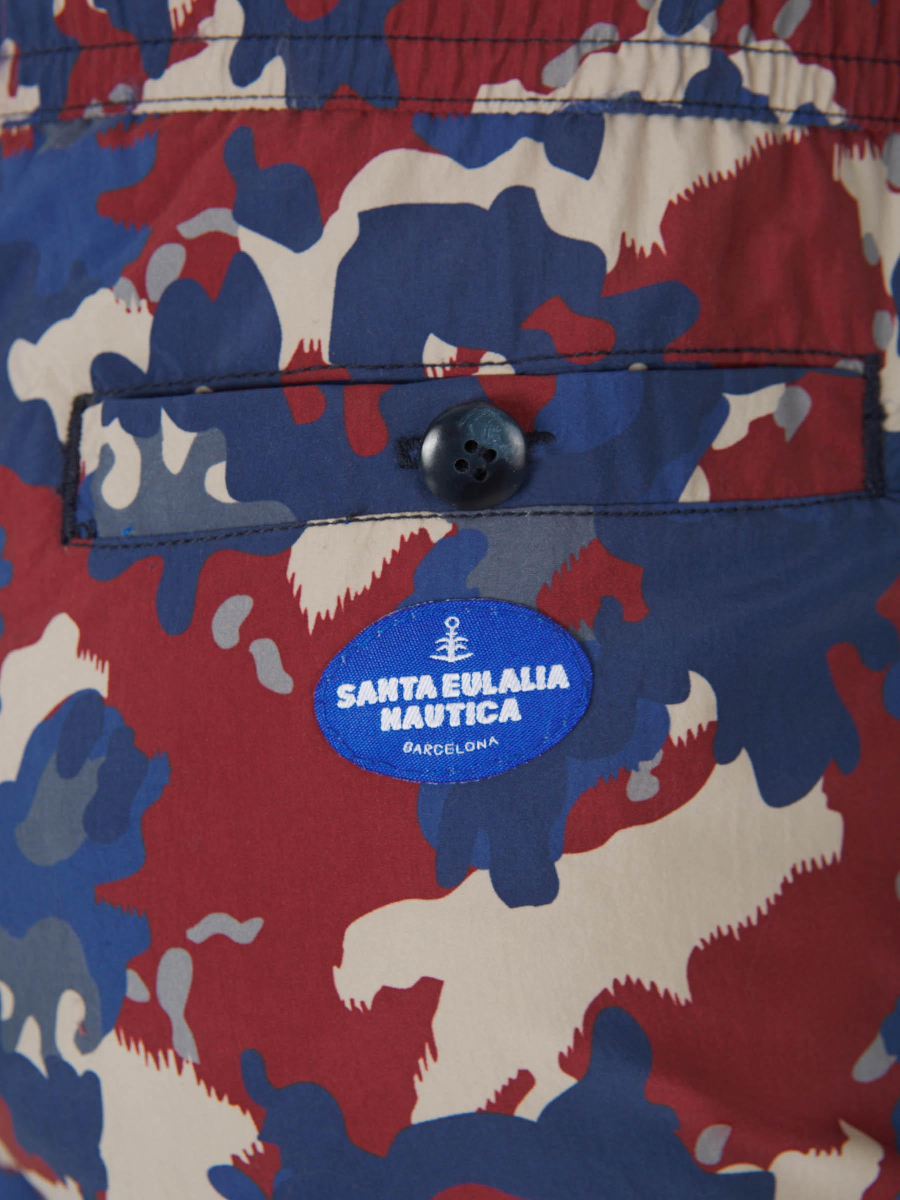 Military Motif Swim Shorts