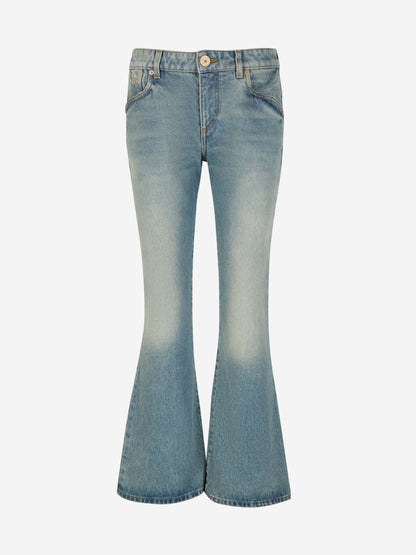 Cotton Flare Jeans