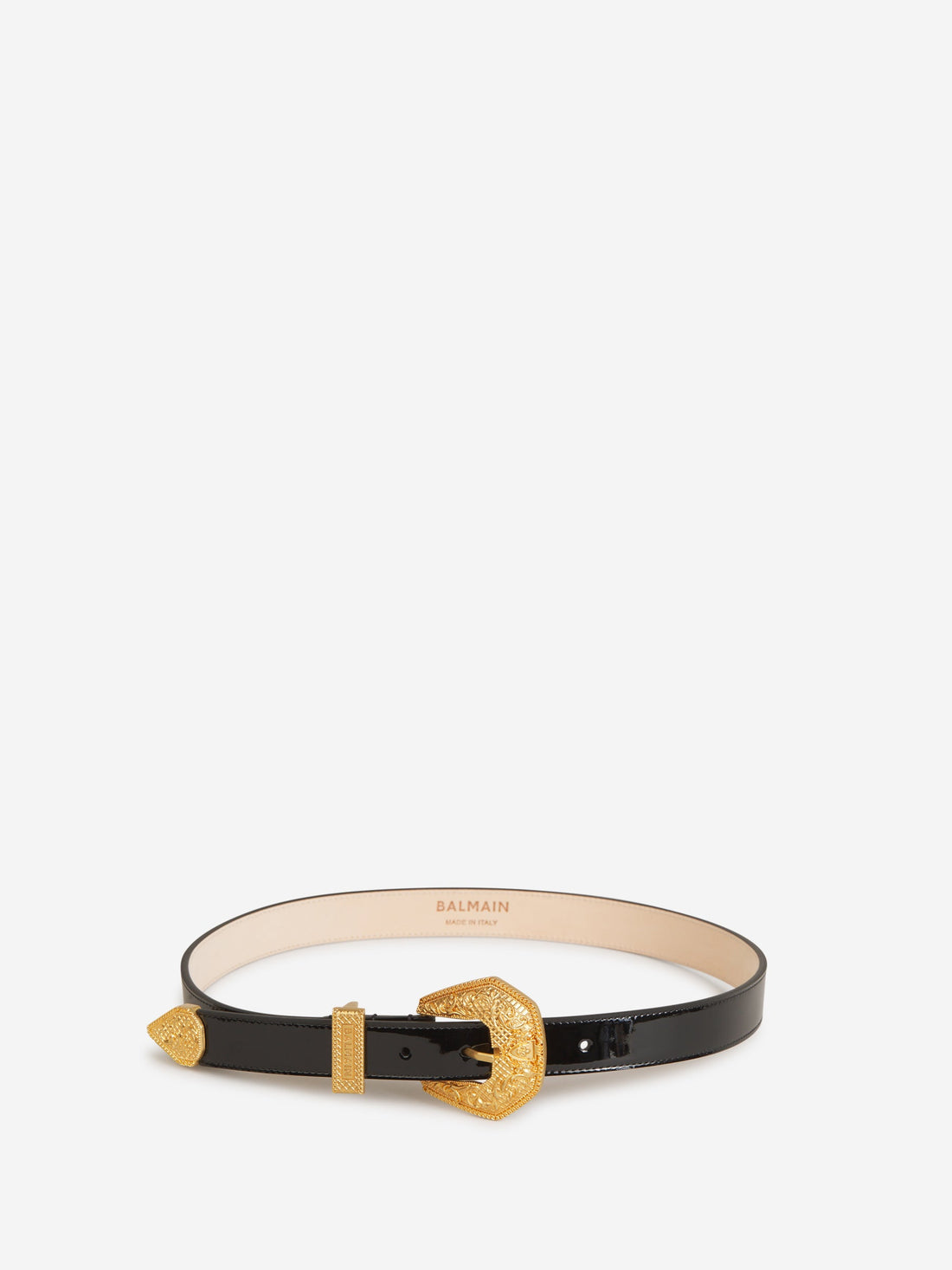 Patent Leather Western Belt