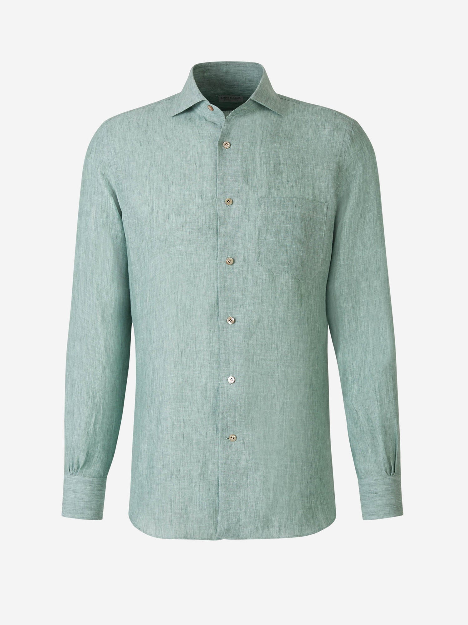 Santa Eulalia Camisa Bolsillo Lino color Verde Menta sku 531-006247 01 - Foto 1