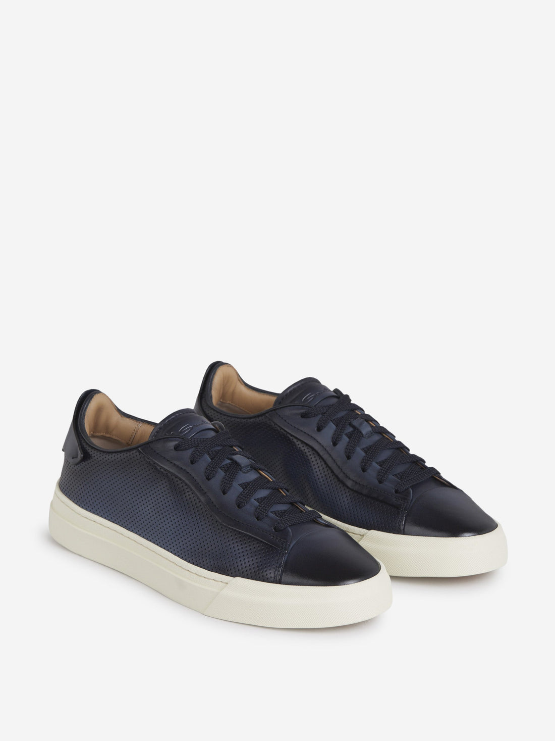 Leather Perforated Sneakers