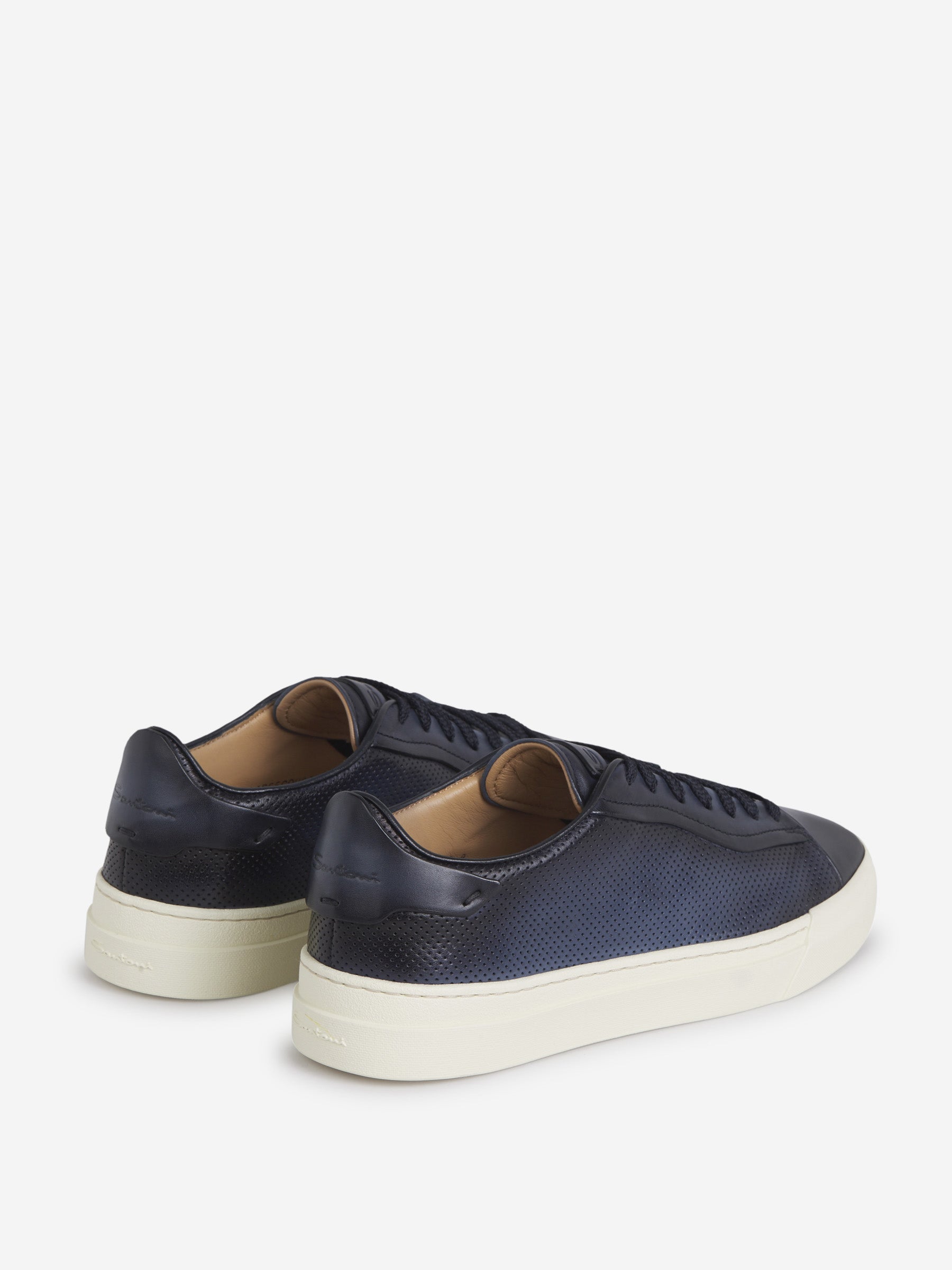 Leather Perforated Sneakers